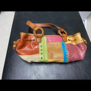 Vintage genuine leather fossil handbag